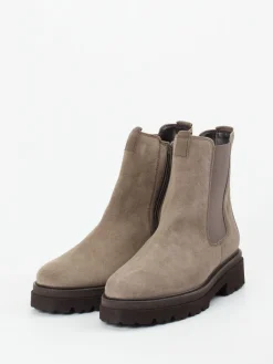 – Chelsea-Stiefelette aus Veloursleder taupe*Gabor Discount