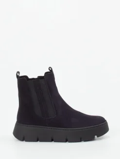 Damen Gabor – Chelsea-Stiefeletten aus Veloursleder Dunkelviolett