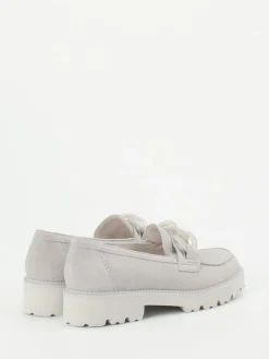 – Chunky Loafer aus Veloursleder hell*Gabor