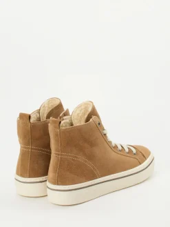 Damen Gabor – High-Top Sneaker aus Veloursleder karamell