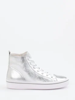 – High-Top-Sneaker aus Metallicleder*Gabor Sale