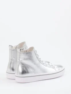 – High-Top-Sneaker aus Metallicleder*Gabor Sale