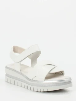 – Keilsandalette aus Lammleder Offwhite*Gabor Online