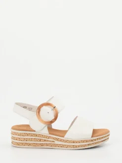 – Keilsandalette aus Lammleder Offwhite*Gabor Best