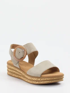 – Keilsandalette aus Veloursleder*Gabor New