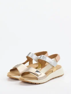 – Komfort-Sandale aus Metallicleder*Gabor Online