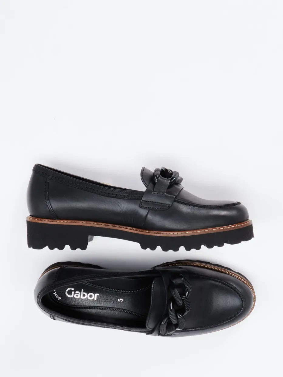 – Loafer aus Kalbleder mit Zierschleife*Gabor