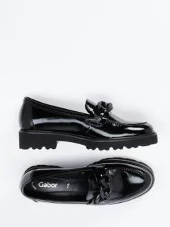 Damen Gabor – Loafer aus Lackleder in