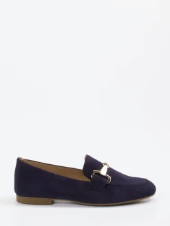 Damen Gabor – Loafer aus Veloursleder Dunkel