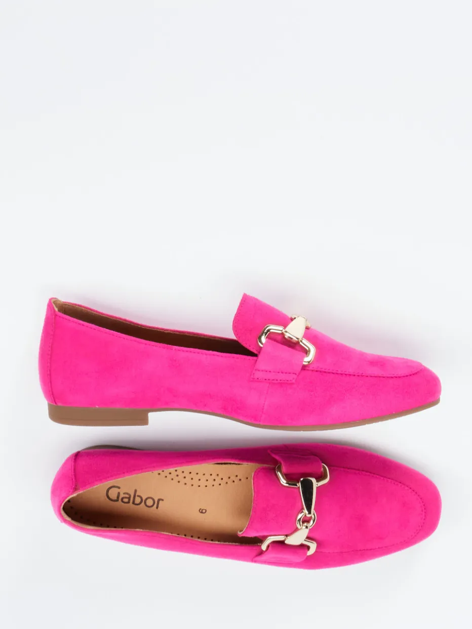 Damen Gabor – Loafer aus Veloursleder in