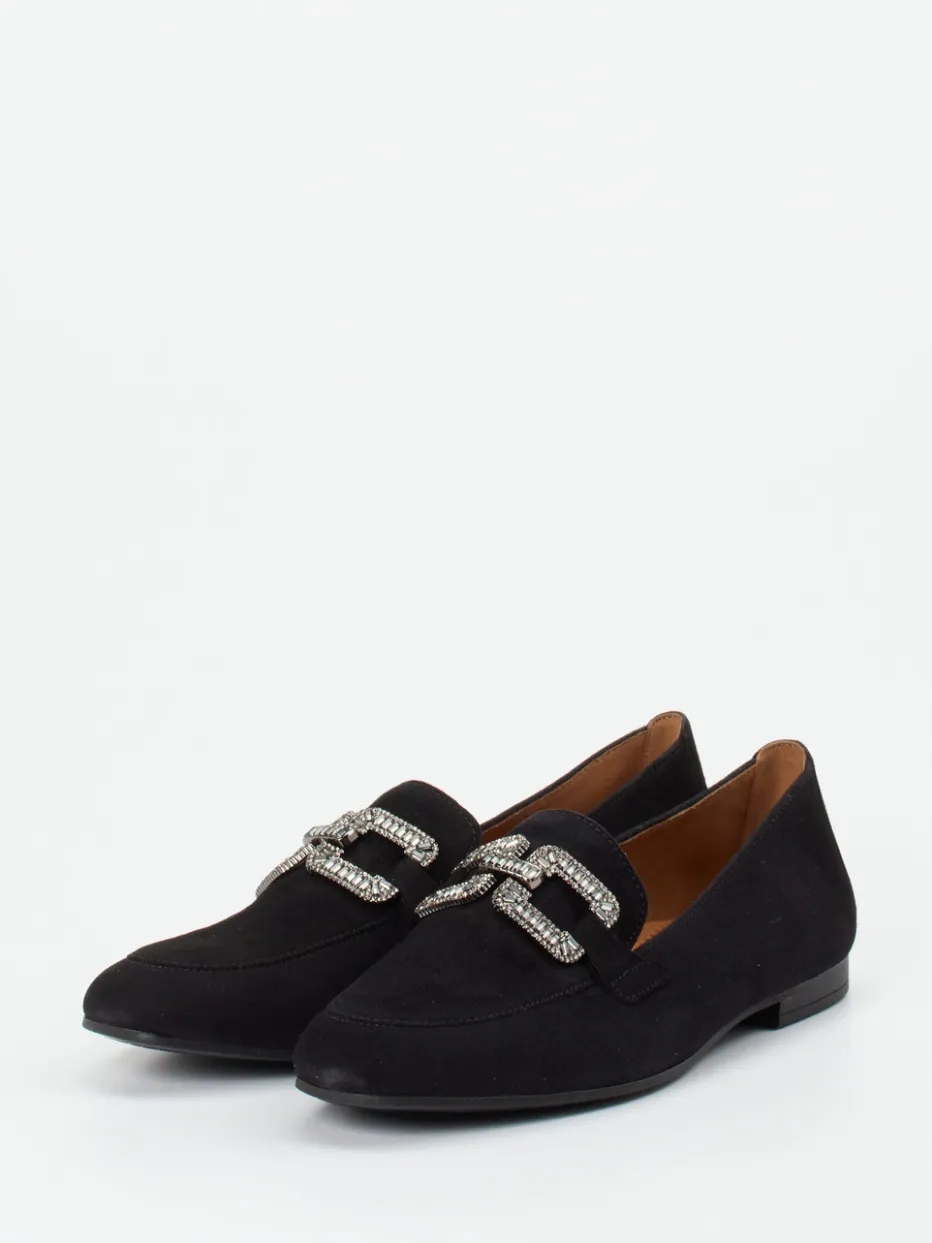 – Loafer aus Veloursleder Strass*Gabor Online