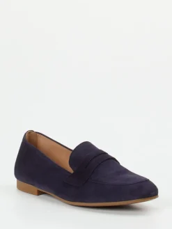 Damen Gabor – Loafer aus Veloursleder in Dunkelviolett