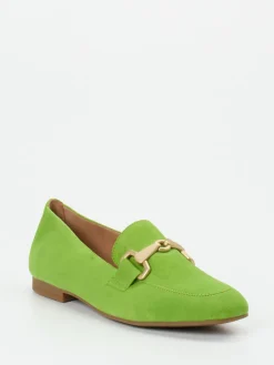 Damen Gabor – Loafer aus Veloursleder in Apfel