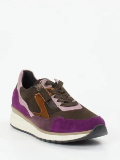 Damen Gabor Comfort Gabor – Low-Top Sneaker aus Stretch und Veloursleder