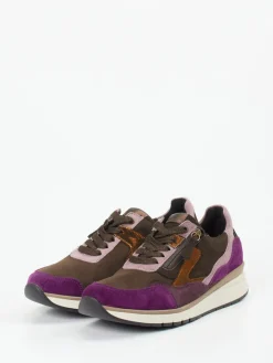 Damen Gabor Comfort Gabor – Low-Top Sneaker aus Stretch und Veloursleder