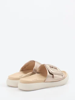 Damen Gabor – Pantolette aus Metallicleder farben