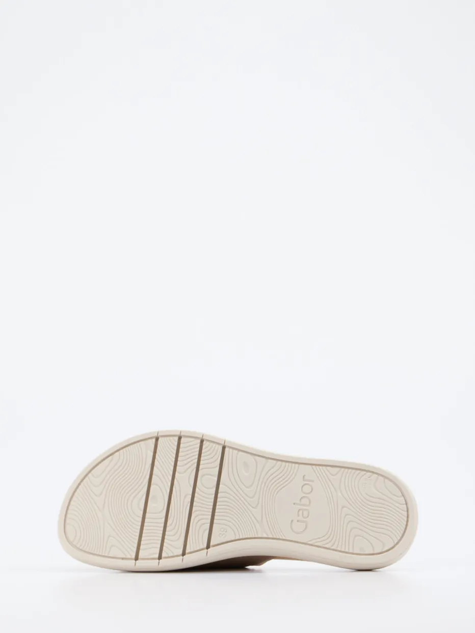 Damen Gabor – Pantolette aus Metallicleder farben