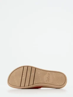 Damen Gabor – Pantolette aus Veloursleder in Tomatenrot