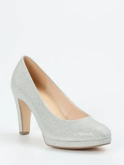 – Plateaupumps aus Metallicleder*Gabor Online