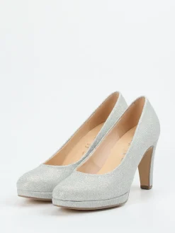 – Plateaupumps aus Metallicleder*Gabor Online