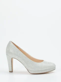 – Plateaupumps aus Metallicleder*Gabor Online