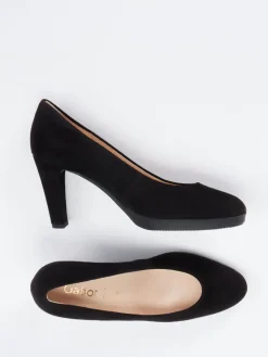 Damen Gabor – Plateau-Pumps aus Veloursleder