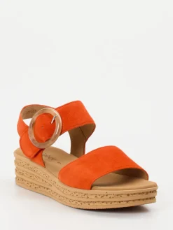 – Plateausandale aus Veloursleder*Gabor Best