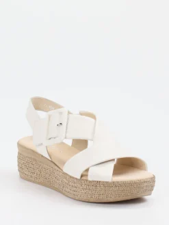 – Plateau-Sandalen aus Lammleder Off-White*Gabor Outlet