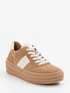 – Plateau-Sneaker aus Veloursleder karamell*Gabor Online