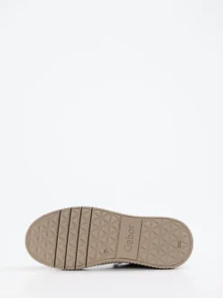 Damen Gabor – Plateau-Sneaker aus Veloursleder Taupe