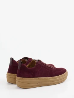 – Plateau-Sneaker aus Veloursleder bordeaux*Gabor Hot