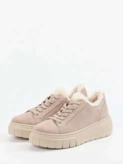 – Plateau-Sneaker aus Veloursleder Sandbeige*Gabor Clearance