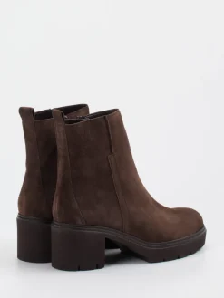 Damen Gabor – Plateau-Stiefelette aus Veloursleder Dunkel