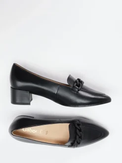 Damen Gabor – Pumps aus Lammleder mit Kettendetail