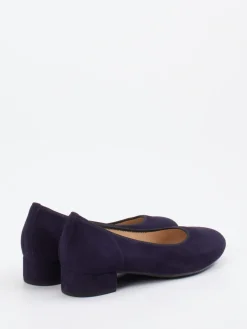 Damen Gabor – Pumps aus Veloursleder in Dunkelviolett