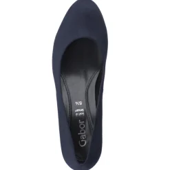 Damen Gabor – Pumps aus Veloursleder Dunkel