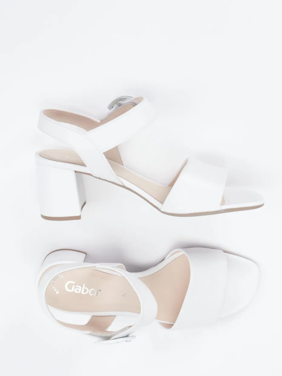 Damen Gabor – Sandalen aus Lammleder glänzend