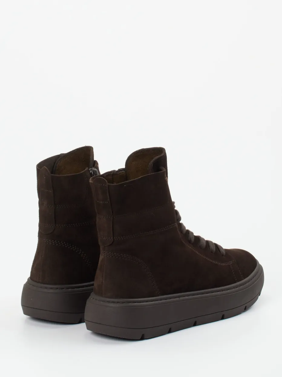 – Schnürboots aus Veloursleder Dunkel*Gabor Discount