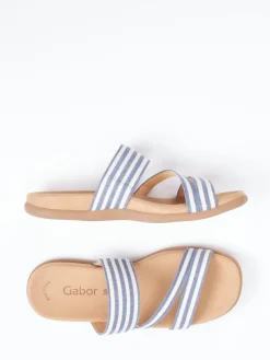 – Slides aus Textil mit Streifenmuster*Gabor Online