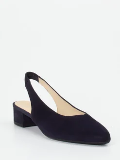 – Slingback-Pumps aus Veloursleder Dunkel*Gabor