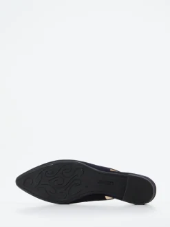 – Slingback-Pumps aus Veloursleder Dunkel*Gabor