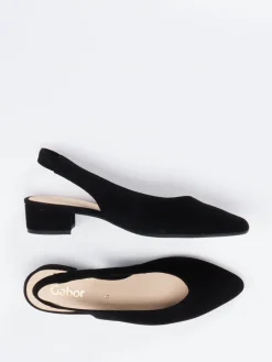 Damen Gabor – Slingback-Pumps aus Veloursleder