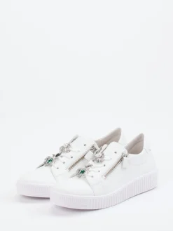 Damen Gabor – Sneaker aus Kalbleder mit Schmuckdetails