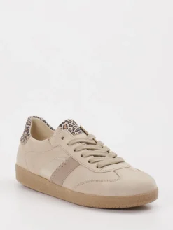 – Sneaker aus Veloursleder mit Leoprint*Gabor Sale