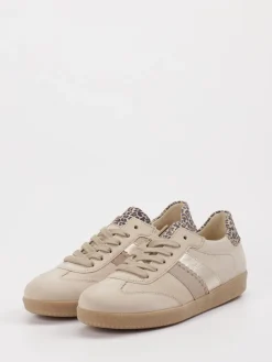 – Sneaker aus Veloursleder mit Leoprint*Gabor Sale
