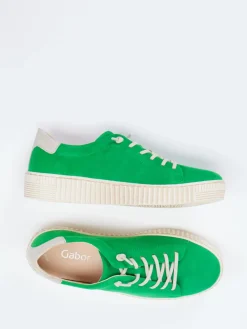 – Sneaker aus Veloursleder in Gras*Gabor Hot