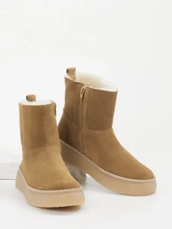 – Stiefelette aus Veloursleder cognac*Gabor Sale