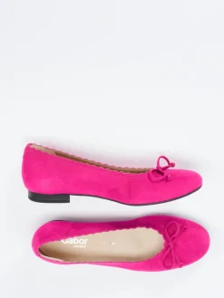 Damen Gabor Comfort – Ballerinas aus Veloursleder