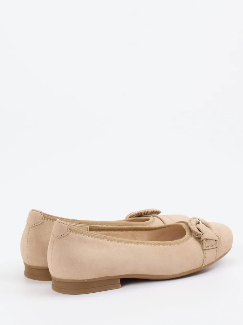 Damen Gabor Comfort – Ballerinas aus Veloursleder