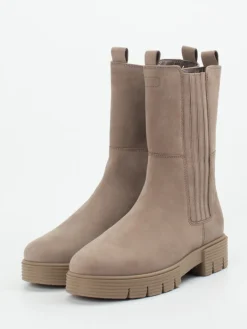 Damen Gabor Comfort – Chelsea Boots aus Nubukleder taupe